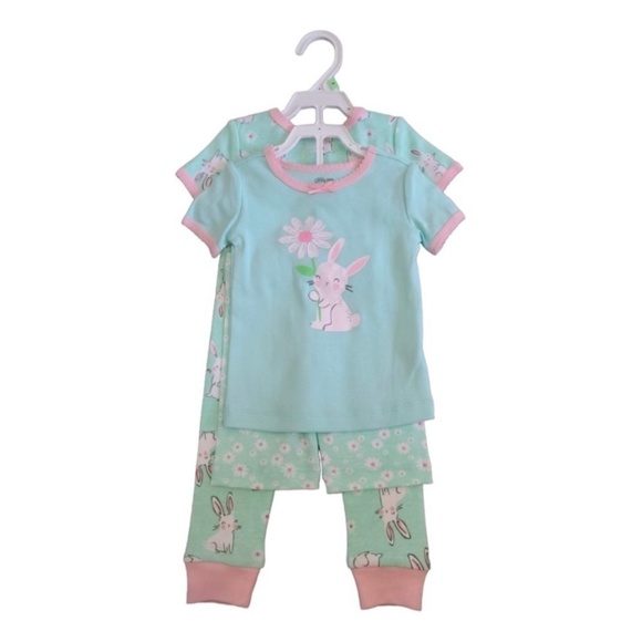 Little Me Other - Little Me Adorable Bunny 2 Sets of Pajamas Size 24 months